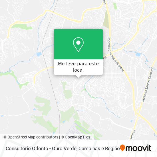 Consultório Odonto - Ouro Verde mapa