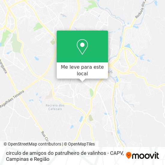 círculo de amigos do patrulheiro de valinhos - CAPV mapa