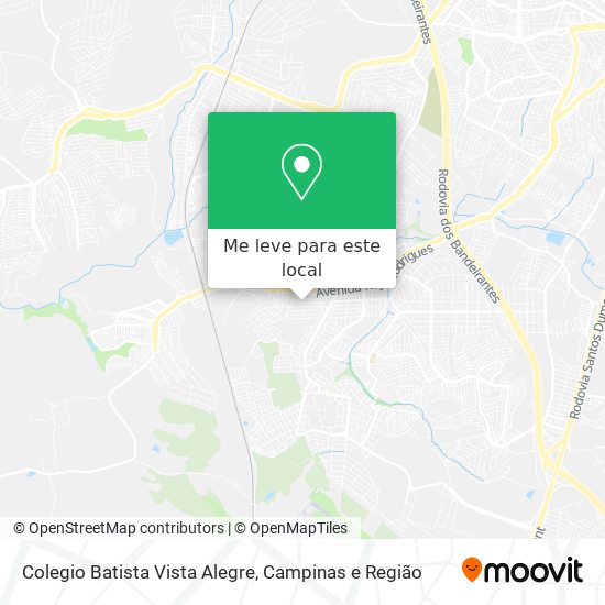 Colegio Batista Vista Alegre mapa