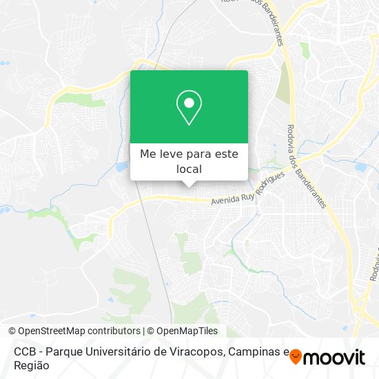 CCB - Parque Universitário de Viracopos mapa