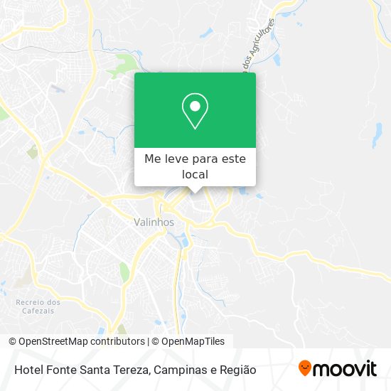 Hotel Fonte Santa Tereza mapa