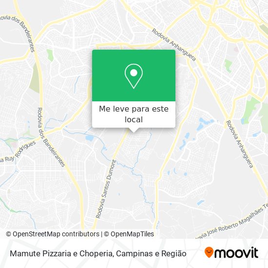 Mamute Pizzaria e Choperia mapa