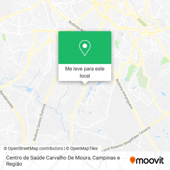 Centro de Saúde Carvalho De Moura mapa