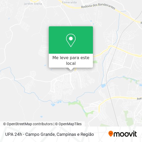 UPA 24h - Campo Grande mapa