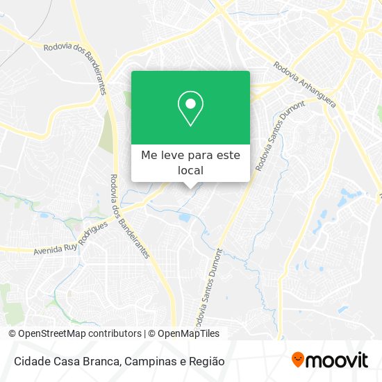 Cidade Casa Branca mapa