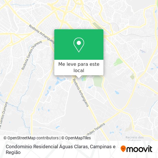 Condomínio  Residencial Águas Claras mapa