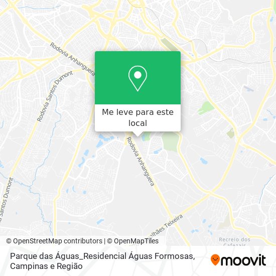 Parque das Águas_Residencial Águas Formosas mapa