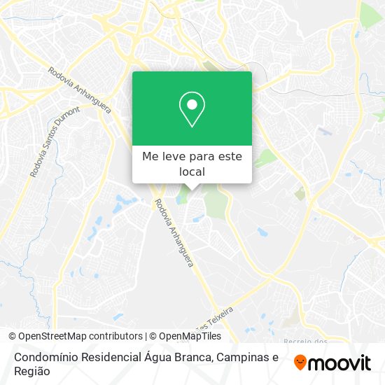 Condomínio Residencial Água Branca mapa