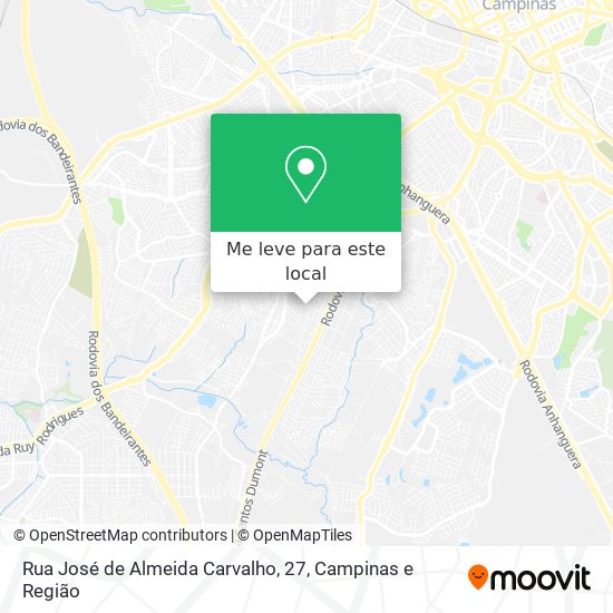 Rua José de Almeida Carvalho, 27 mapa