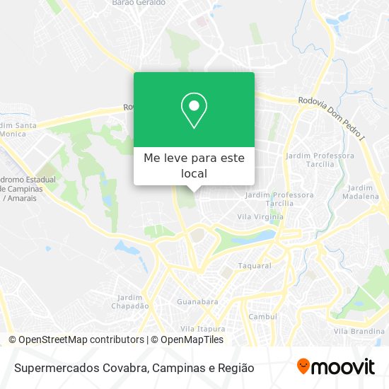 Supermercados Covabra mapa