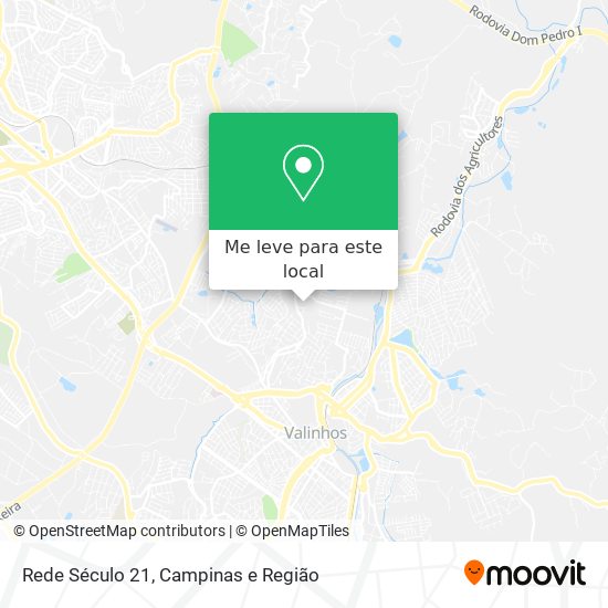 Rede Século 21 mapa