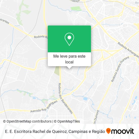 E. E. Escritora Rachel de Queiroz mapa