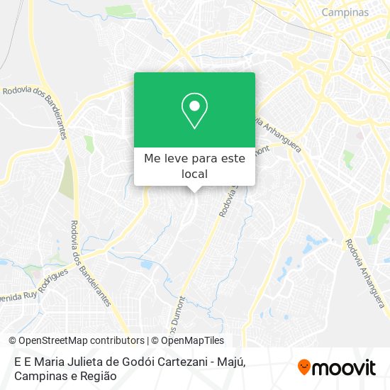 E E Maria Julieta de Godói Cartezani - Majú mapa