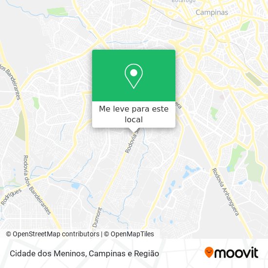 Cidade dos Meninos mapa