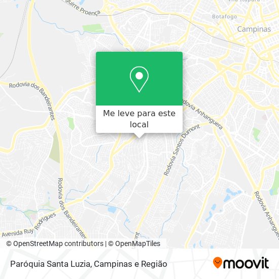 Paróquia Santa Luzia mapa