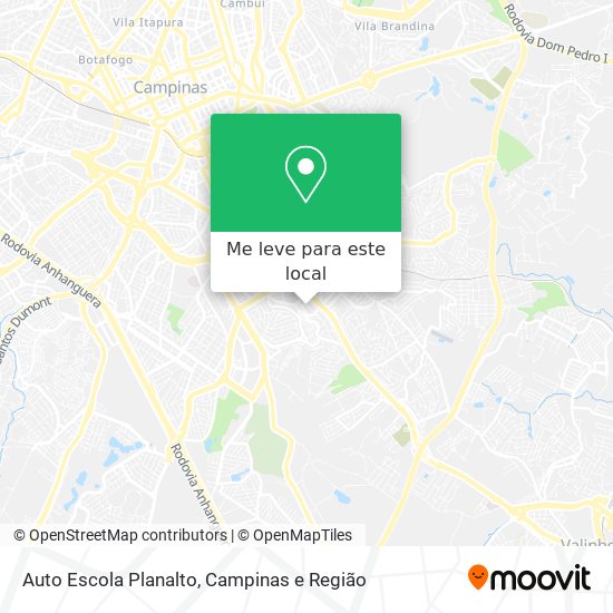 Auto Escola Planalto mapa