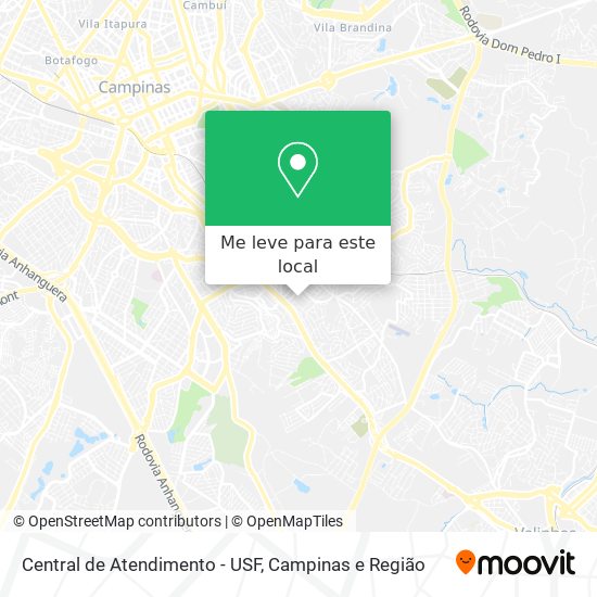 Central de Atendimento - USF mapa