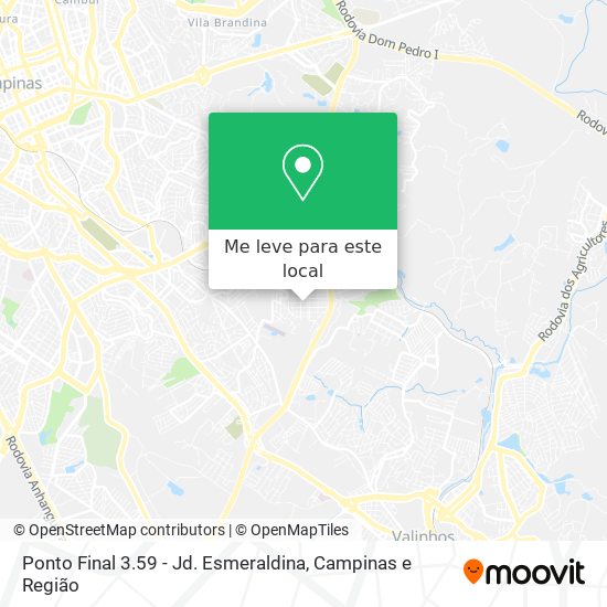 Ponto Final 3.59 - Jd. Esmeraldina mapa