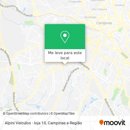 Alpini Veículos - loja 10 mapa