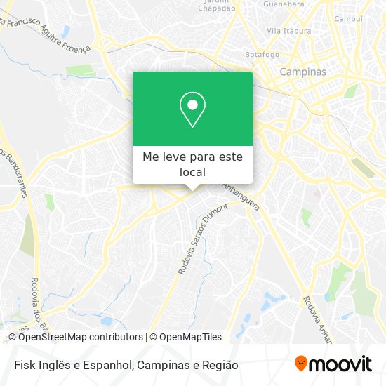 Fisk Inglês e Espanhol mapa