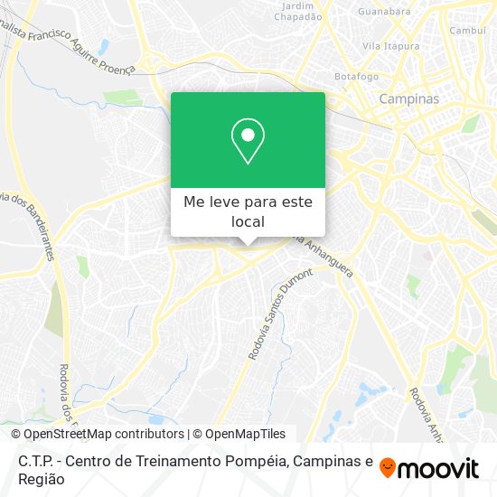 C.T.P. - Centro de Treinamento Pompéia mapa