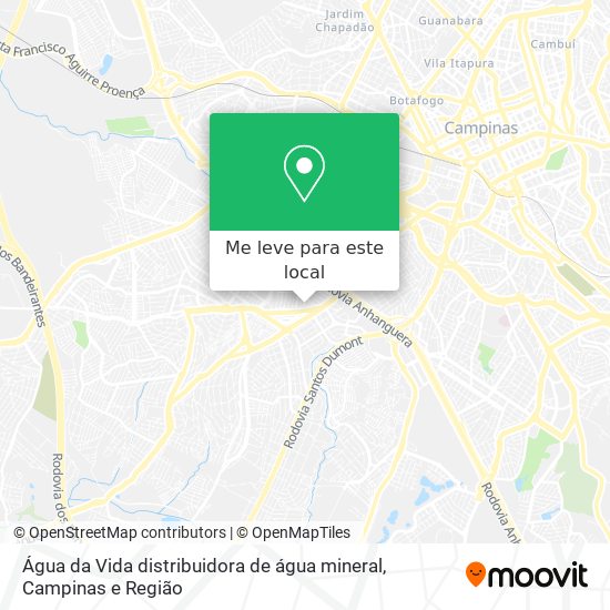 Água da Vida distribuidora de água mineral mapa