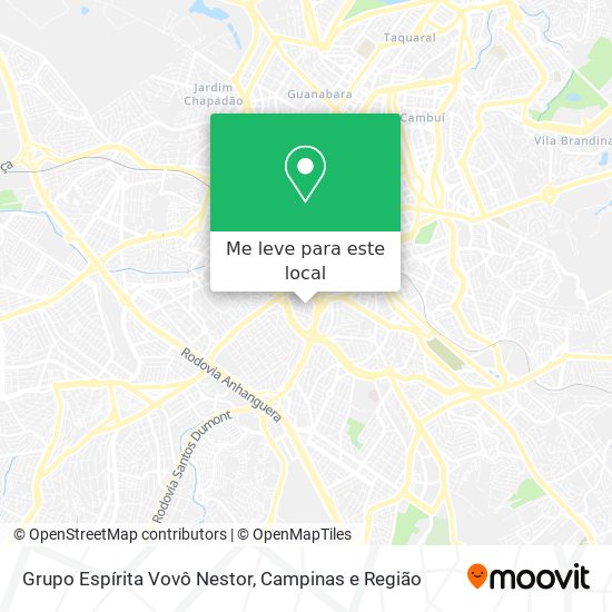 Grupo Espírita Vovô Nestor mapa