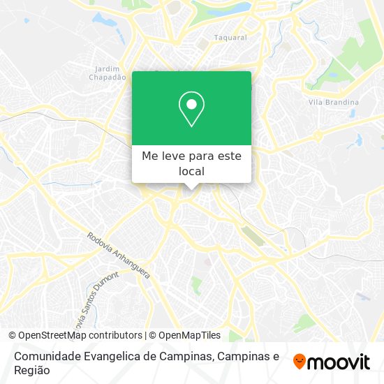 Comunidade Evangelica de Campinas mapa
