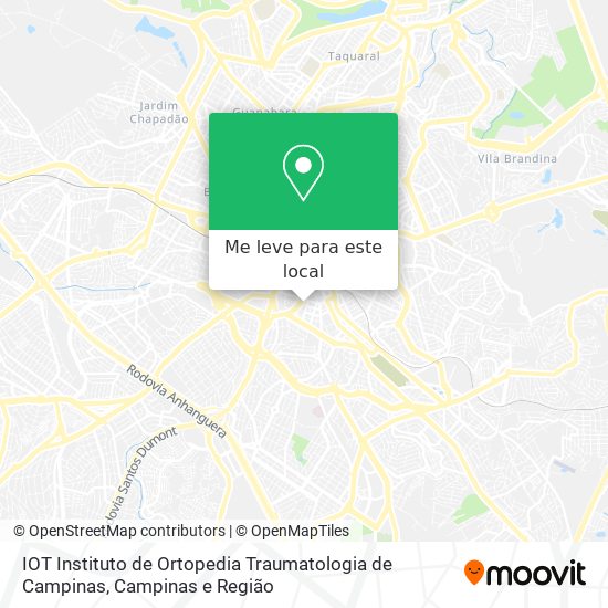 IOT Instituto de Ortopedia Traumatologia de Campinas mapa