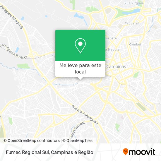 Fumec Regional Sul mapa