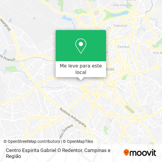 Centro Espirita Gabriel O Redentor mapa