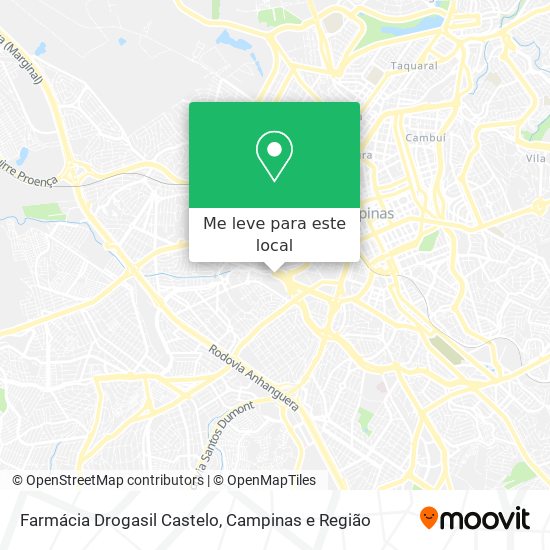 Farmácia Drogasil Castelo mapa