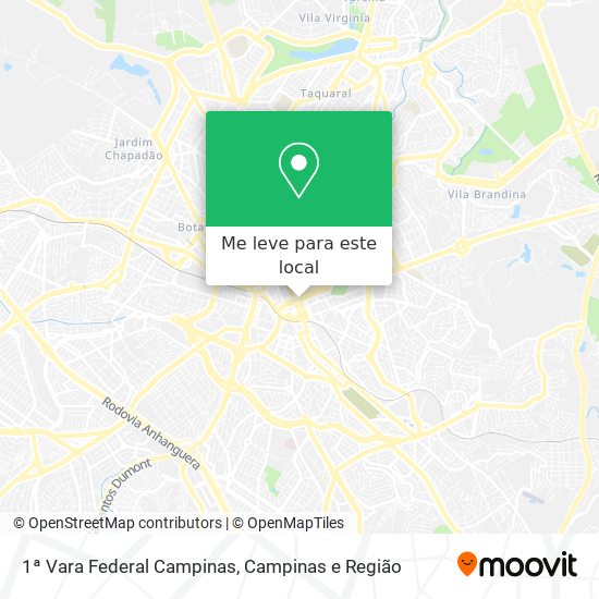 1ª Vara Federal Campinas mapa