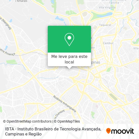 IBTA - Instituto Brasileiro de Tecnologia Avançada mapa