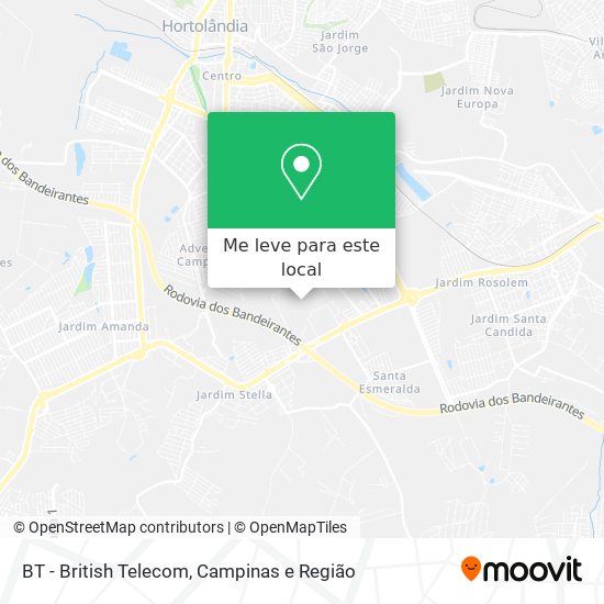 BT - British Telecom mapa