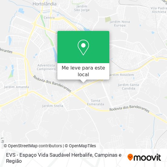 EVS - Espaço Vida Saudável Herbalife mapa