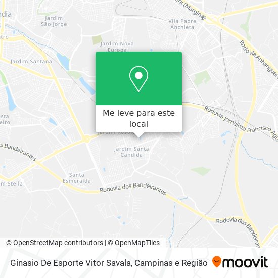 Ginasio De Esporte Vitor Savala mapa