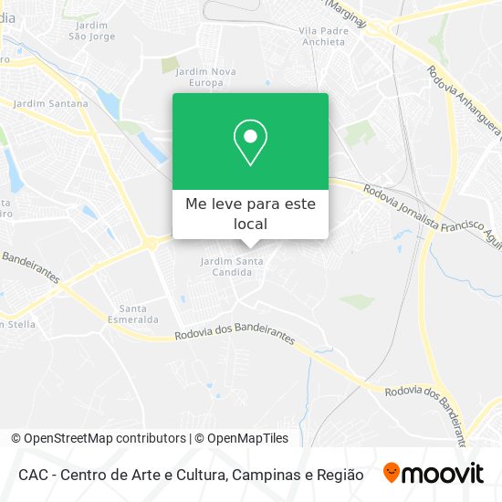 CAC - Centro de Arte e Cultura mapa