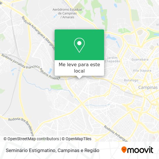 Seminário Estigmatino mapa