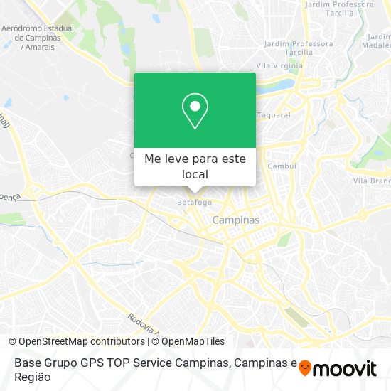 Base Grupo GPS TOP Service Campinas mapa