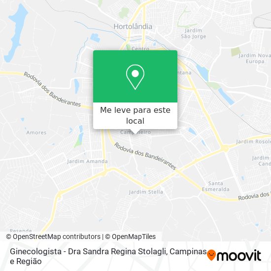 Ginecologista - Dra Sandra Regina Stolagli mapa