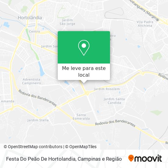 Festa Do Peão De Hortolandia mapa