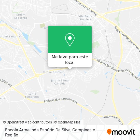 Escola Armelinda Espúrio Da Silva mapa