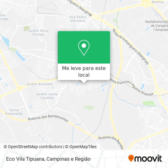 Eco Vila Tipuana mapa