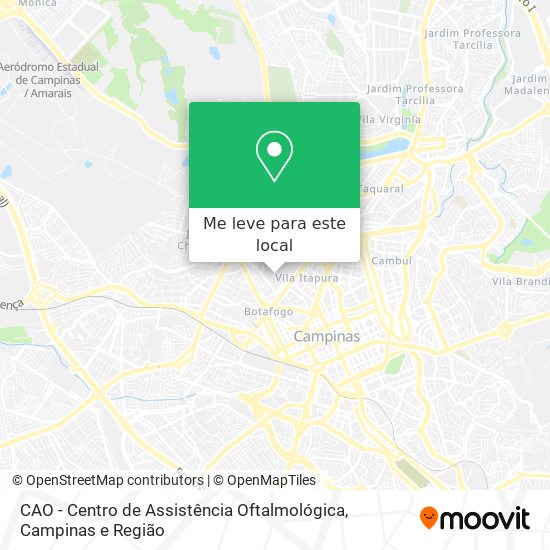 CAO - Centro de Assistência Oftalmológica mapa