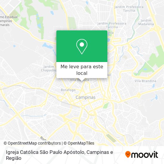 Igreja Católica São Paulo Apóstolo mapa