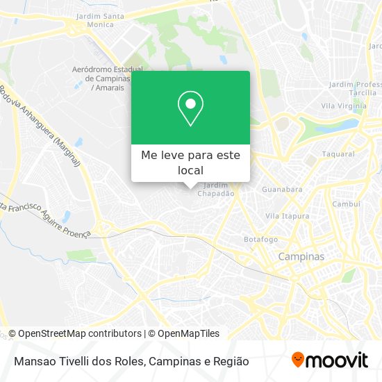 Mansao Tivelli dos Roles mapa