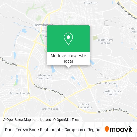 Dona Tereza Bar e Restaurante mapa