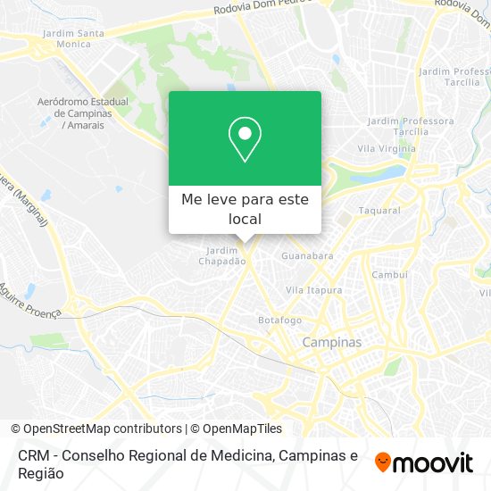 CRM - Conselho Regional de Medicina mapa