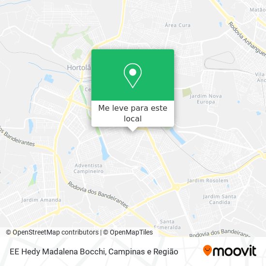 EE Hedy Madalena Bocchi mapa